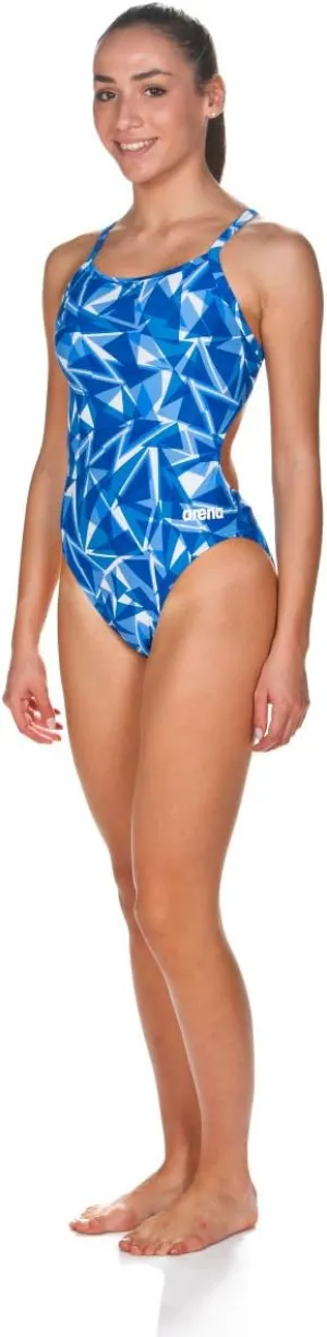 ARENA Women's Shattered Glass Challenge Back One Piece Swimsuit
