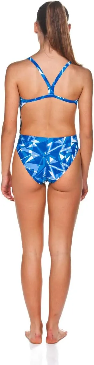 ARENA Women's Shattered Glass Challenge Back One Piece Swimsuit