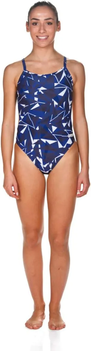 ARENA Women's Shattered Glass Challenge Back One Piece Swimsuit
