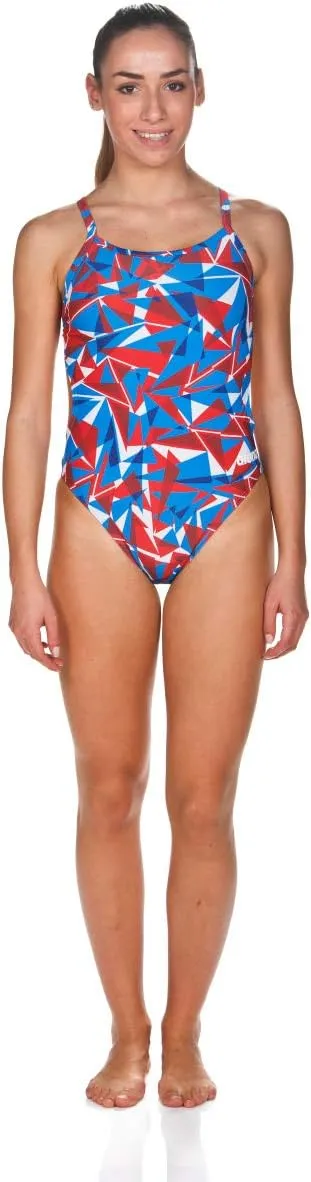 ARENA Women's Shattered Glass Challenge Back One Piece Swimsuit