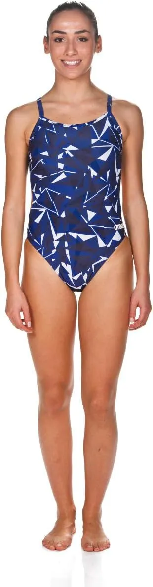 ARENA Women's Shattered Glass Challenge Back One Piece Swimsuit