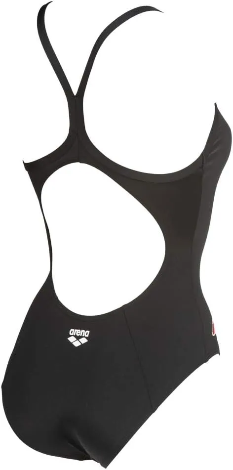 Arena Women's Team Painted Stripes Light Drop Back MaxLife One Piece Swimsuit