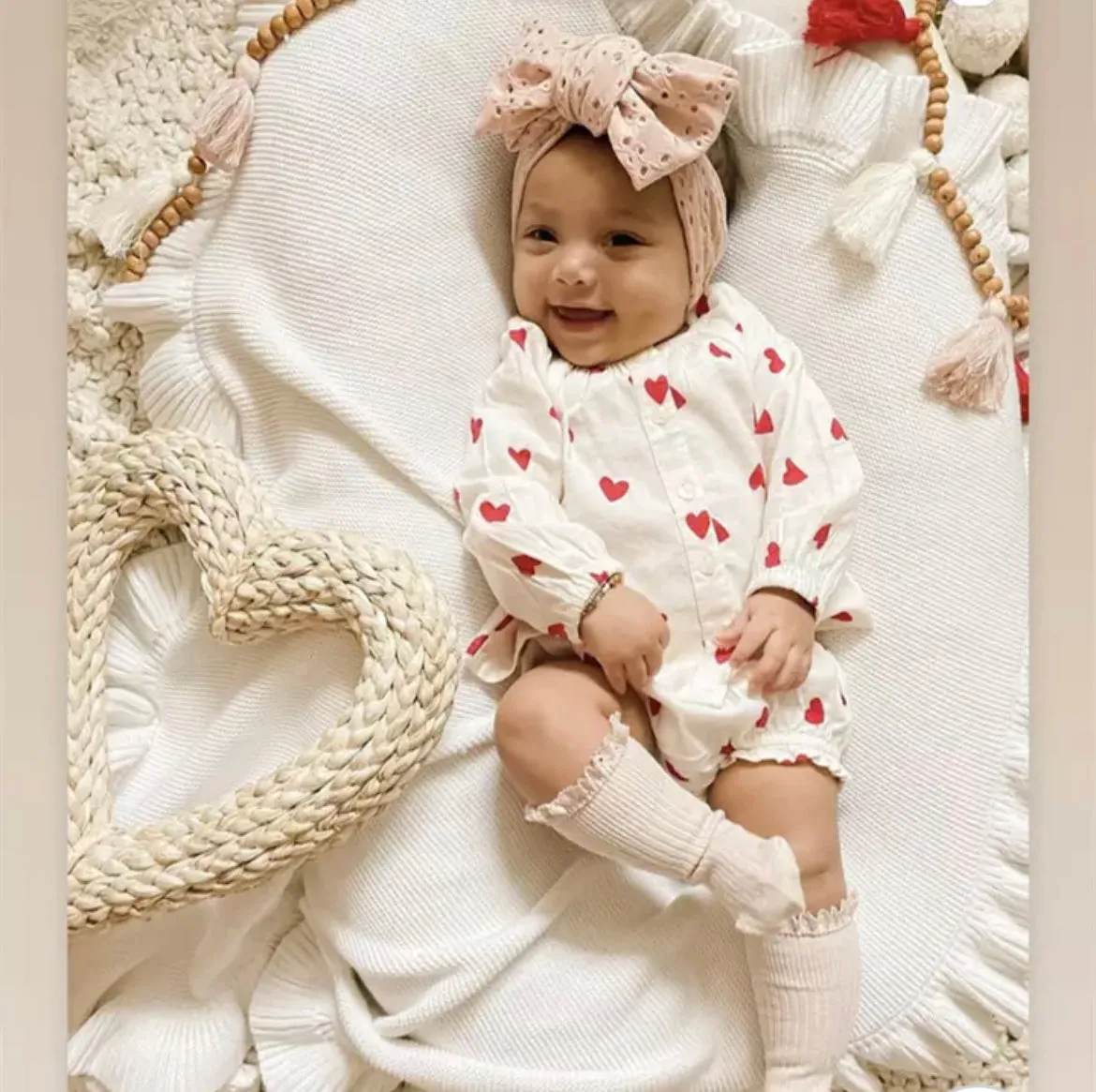 Baby Top Knot Double Bow Headband  Dusty Pink