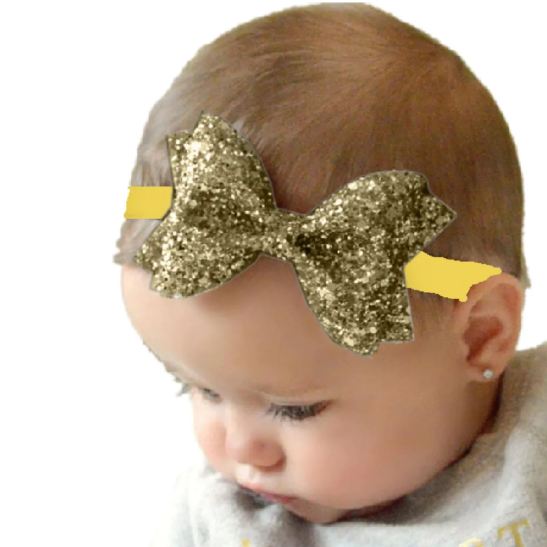 Babymoon Kids Girls Glittering Bow Hairband | Baby Headband | Hair Accessories