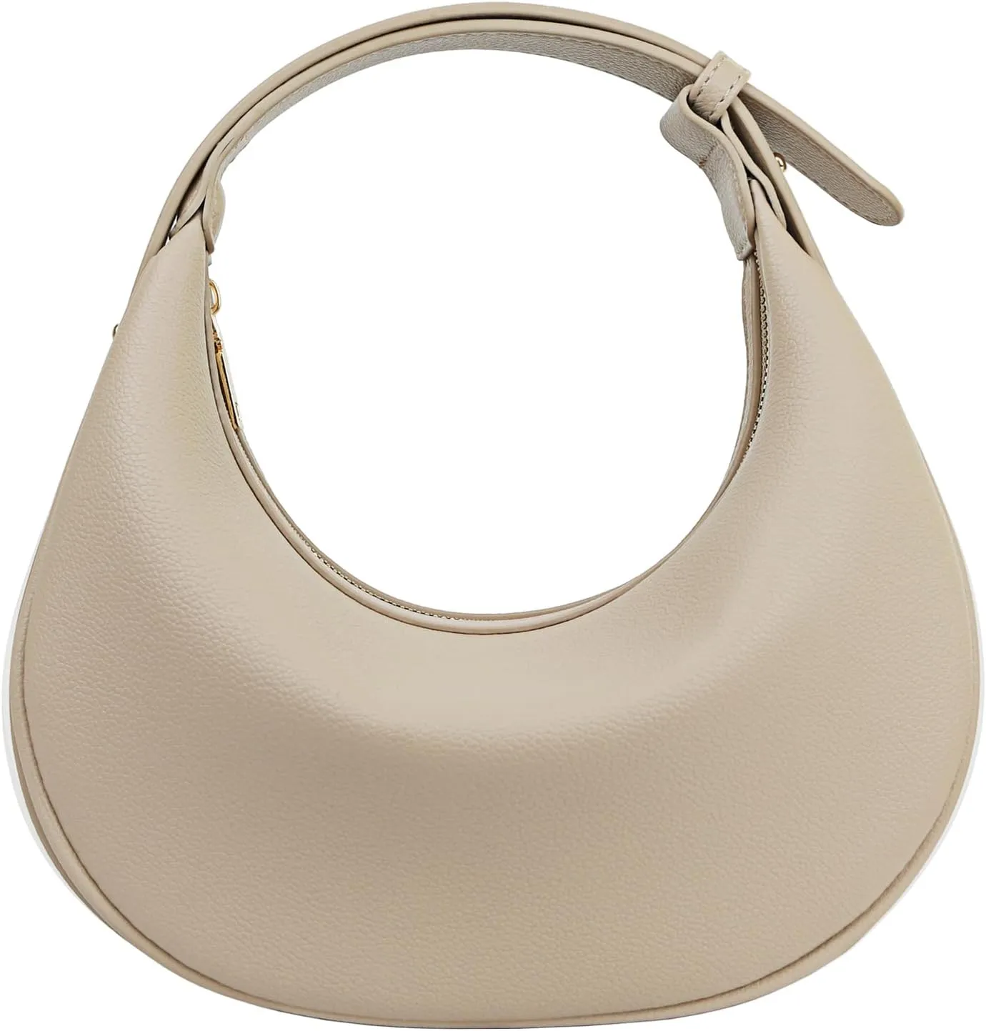 Comeon Crescent Shoulder Bag for Women, PU Leather Hobo CrossBody Bag, Adjustable Clutch Tote Purse and Handbag with Zipper