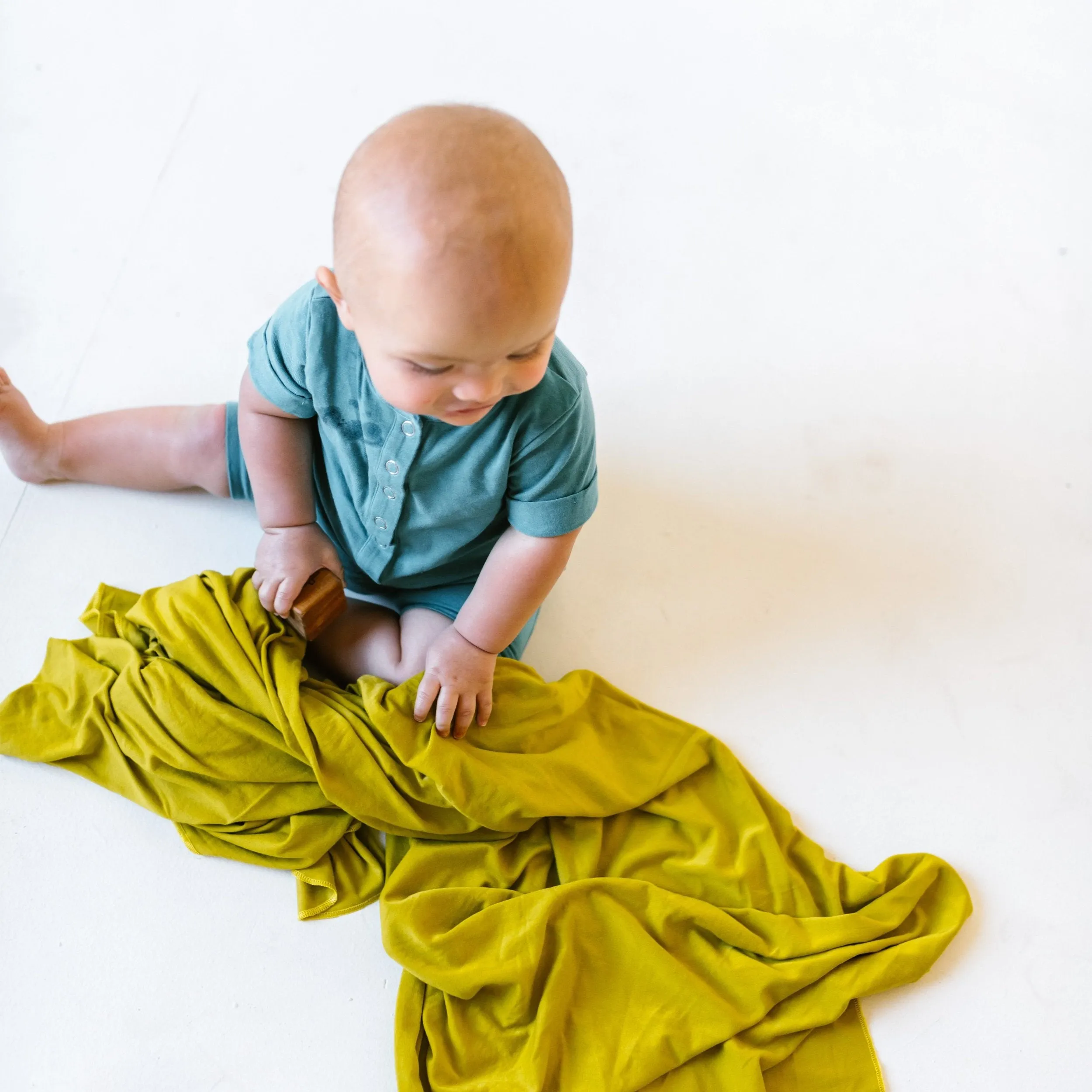 Copper Pearl Knit Swaddle Blanket | Squirt