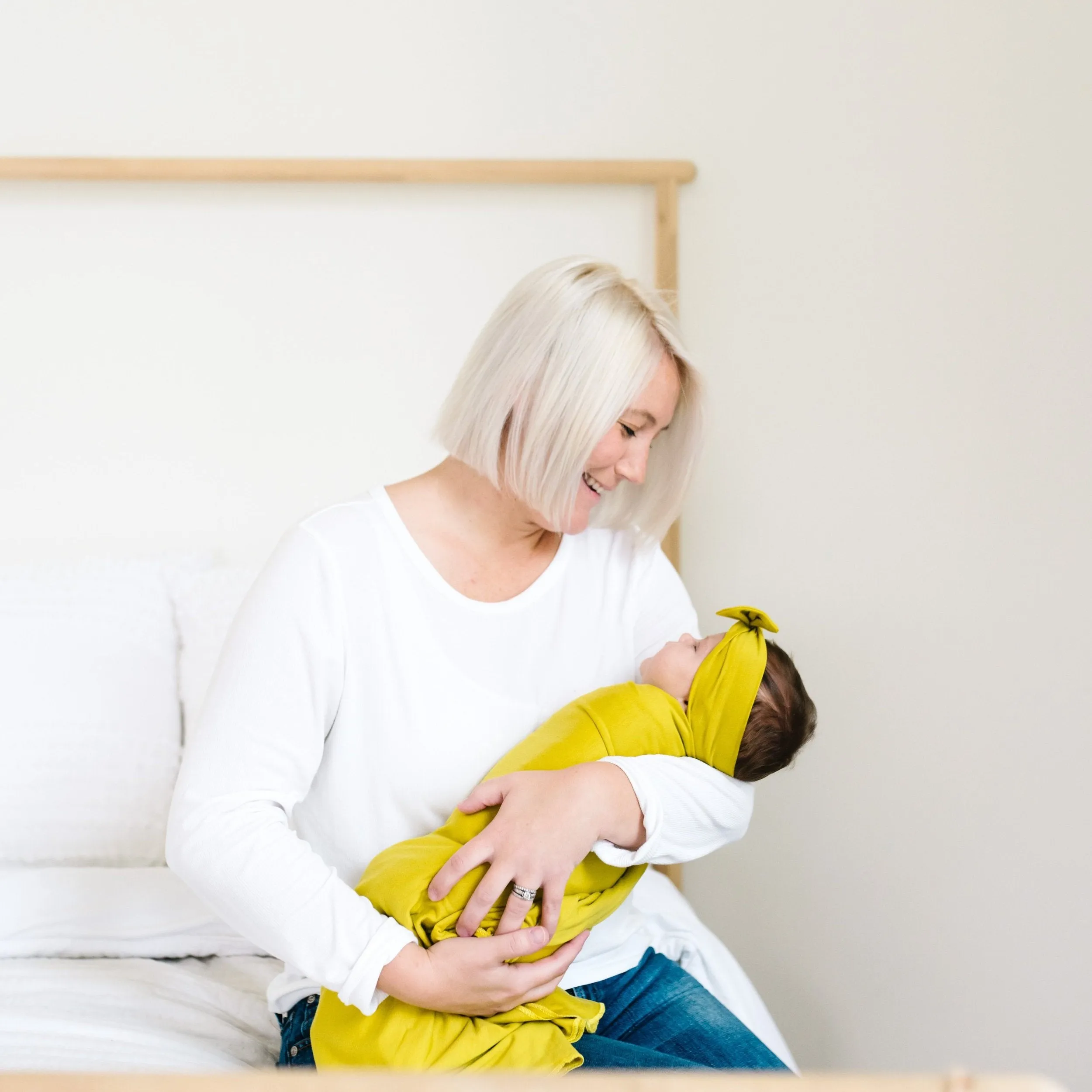 Copper Pearl Knit Swaddle Blanket | Squirt