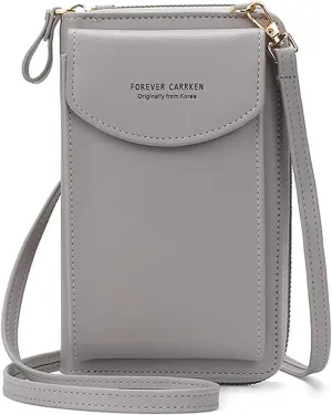 Crossbody Phone Bags for Women Small PU Leather Cellphone Purse Wallet