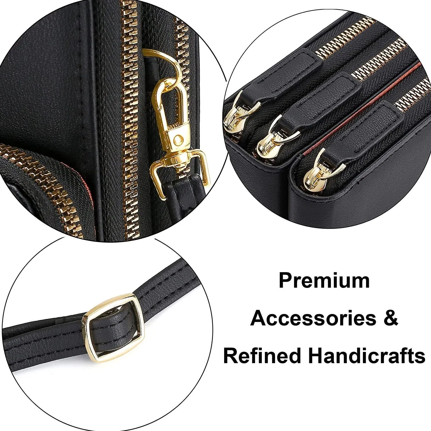 Crossbody Phone Bags for Women Small PU Leather Cellphone Purse Wallet