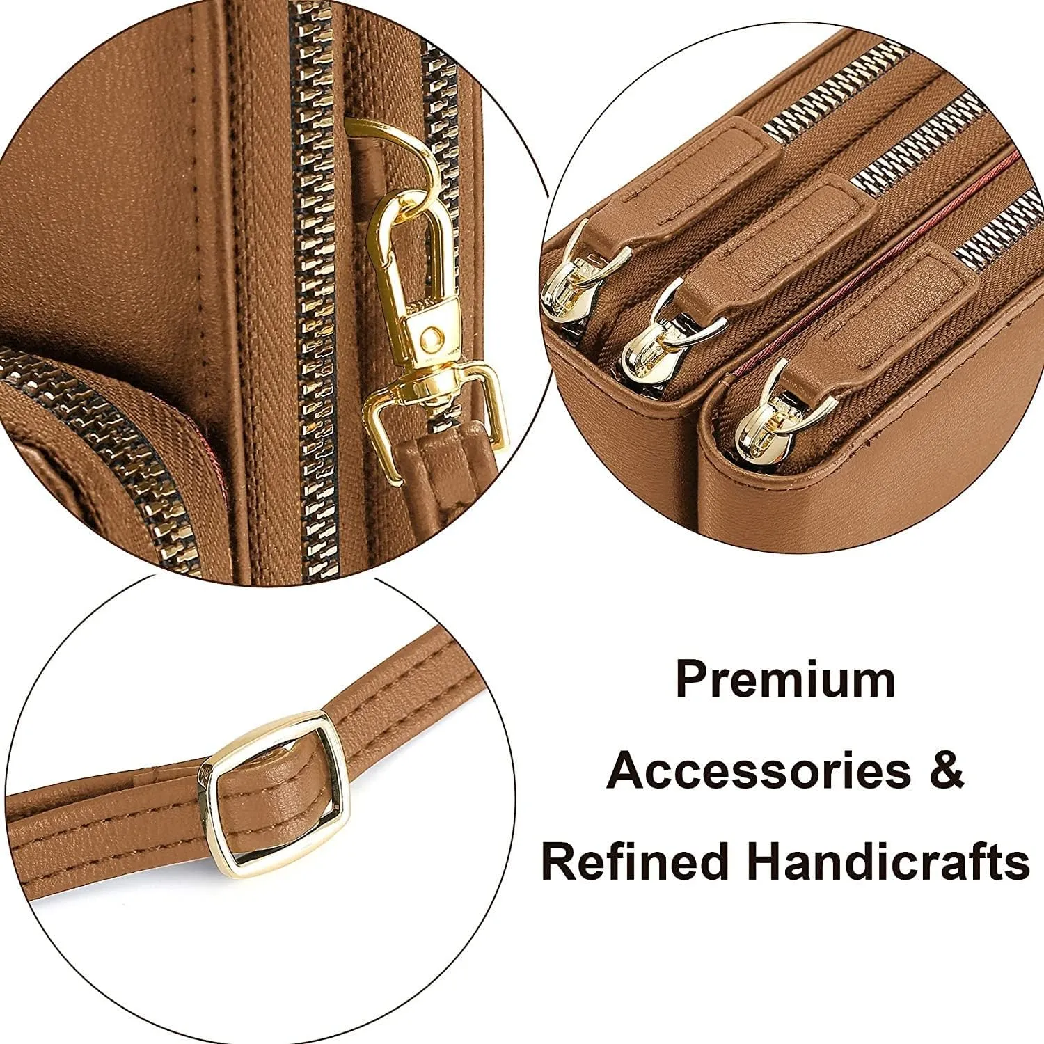 Crossbody Phone Bags for Women Small PU Leather Cellphone Purse Wallet