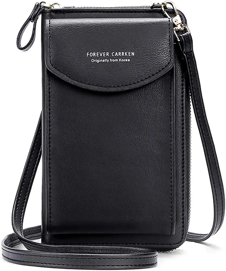 Crossbody Phone Bags for Women Small PU Leather Cellphone Purse Wallet