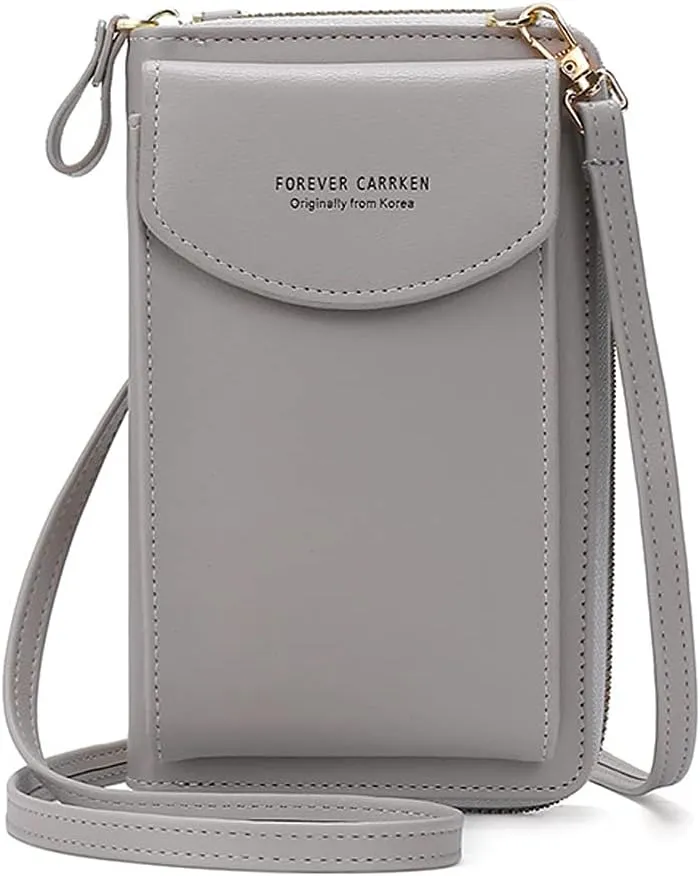 Crossbody Phone Bags for Women Small PU Leather Cellphone Purse Wallet