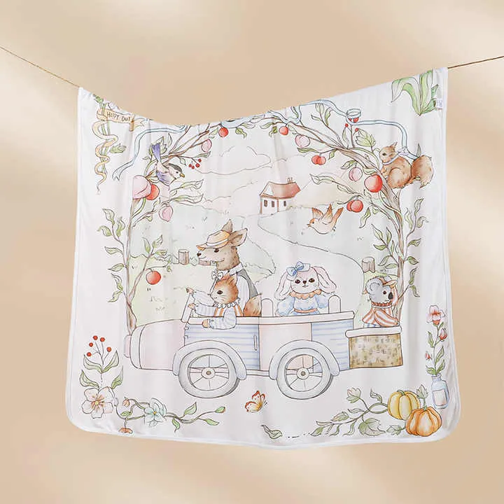 EcoSoft Bamboo Baby Blanket-بطانية أطفال إيكوسوفت