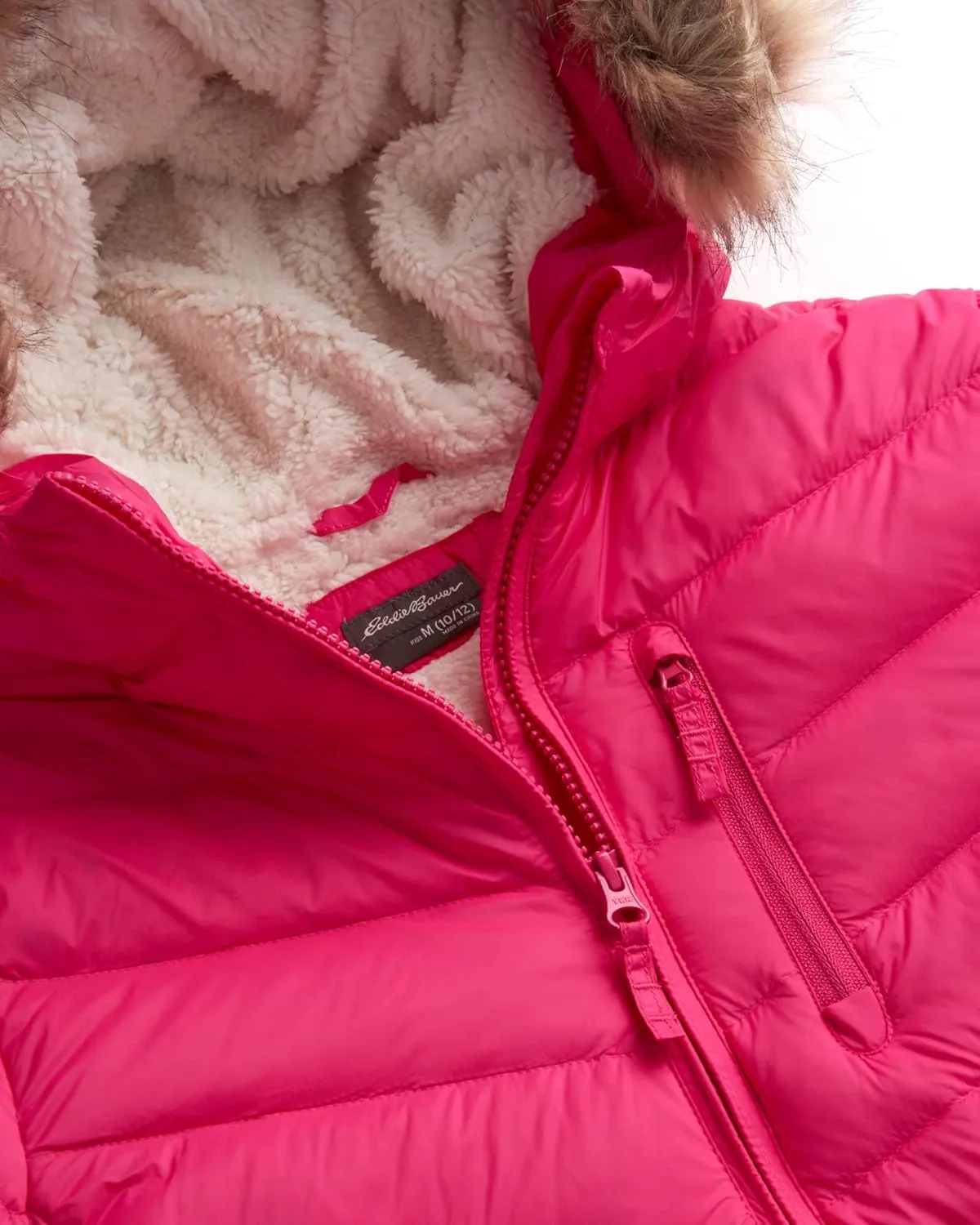 Eddie Bauer Girl's Long Parka Jacket - Down Bubble Coat with Fur Hood for Girls (3-16)