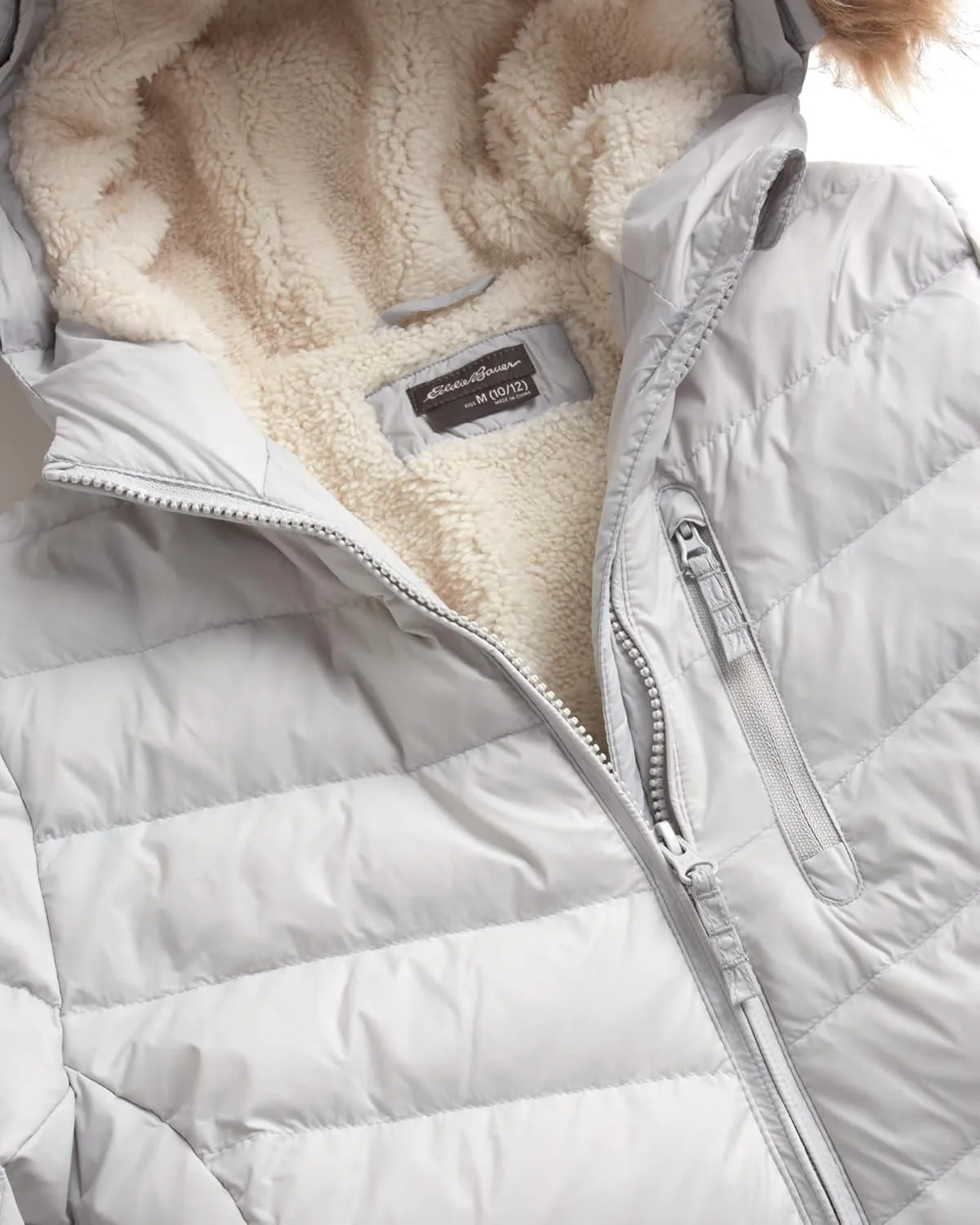 Eddie Bauer Girl's Long Parka Jacket - Down Bubble Coat with Fur Hood for Girls (3-16)