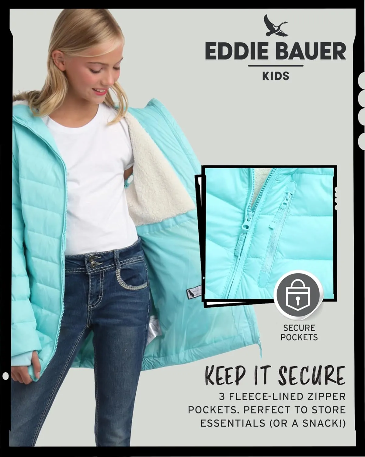 Eddie Bauer Girl's Long Parka Jacket - Down Bubble Coat with Fur Hood for Girls (3-16)