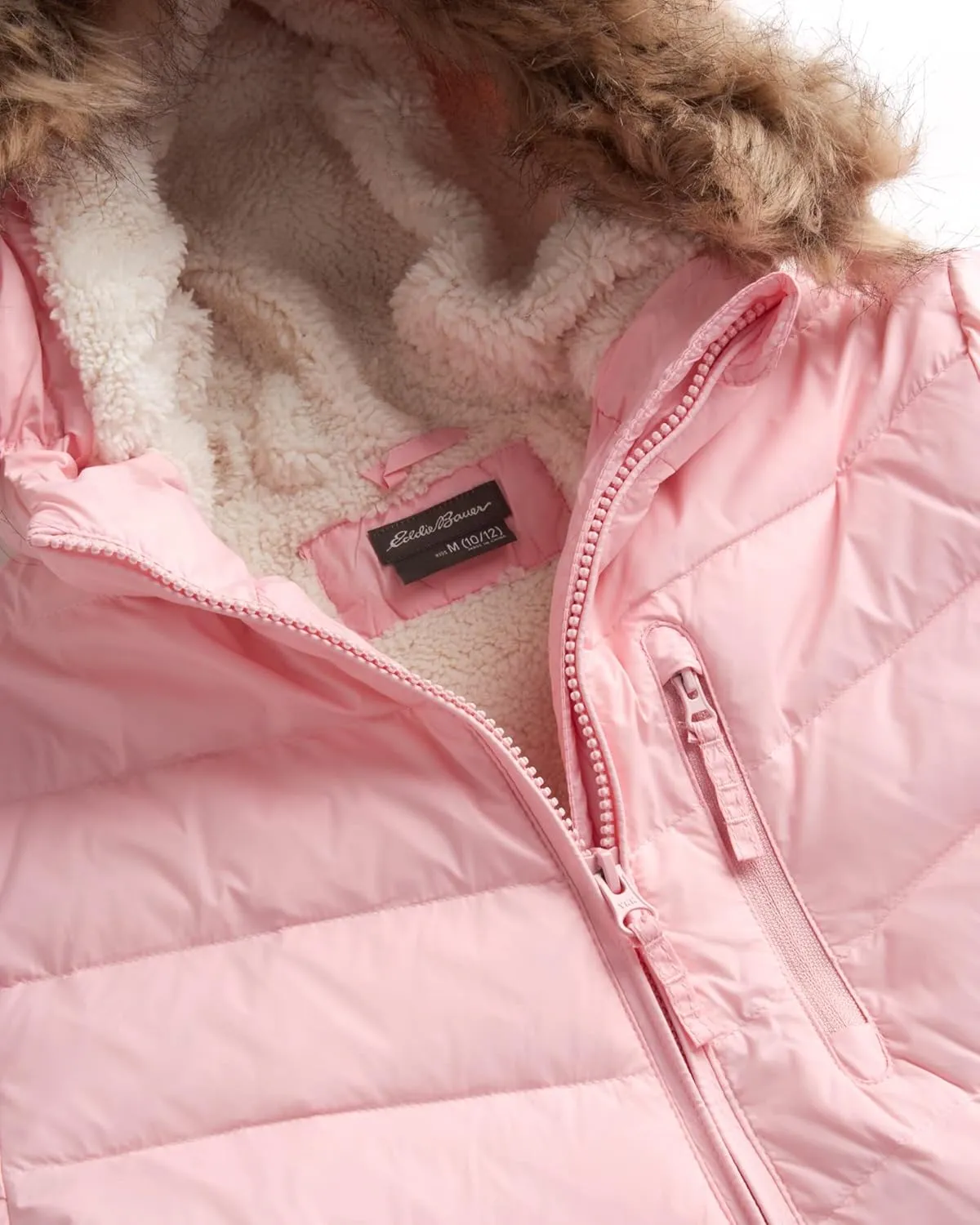 Eddie Bauer Girl's Long Parka Jacket - Down Bubble Coat with Fur Hood for Girls (3-16)
