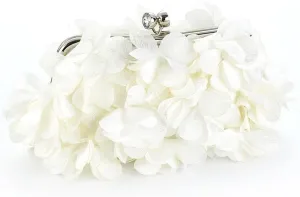 Flower Evening Clutch Purse Elegant Handbag Solid Color Artificial Flowers Handbag Stylish Crossbody Bag Chic Hobo B