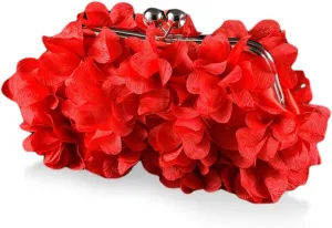 Flower Evening Clutch Purse Elegant Handbag Solid Color Artificial Flowers Handbag Stylish Crossbody Bag Chic Hobo B
