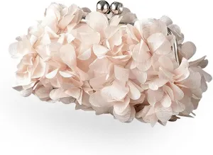 Flower Evening Clutch Purse Elegant Handbag Solid Color Artificial Flowers Handbag Stylish Crossbody Bag Chic Hobo B