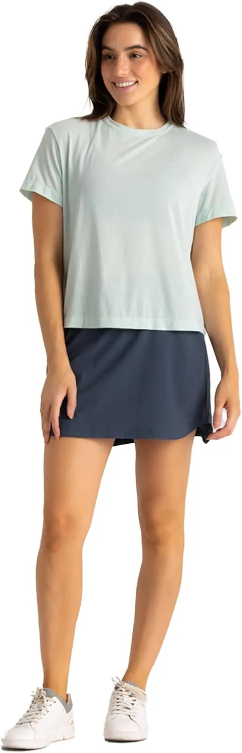 Free Fly Women's Lined Active Breeze Skort, 15" - Bamboo Viscose Liner, UPF 50  Sun Protection, Stretch Skirts for Women