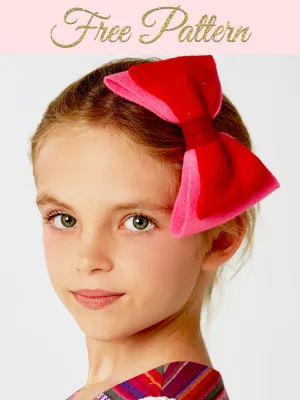 Free Sewing Pattern - How to Make a Felt Bow