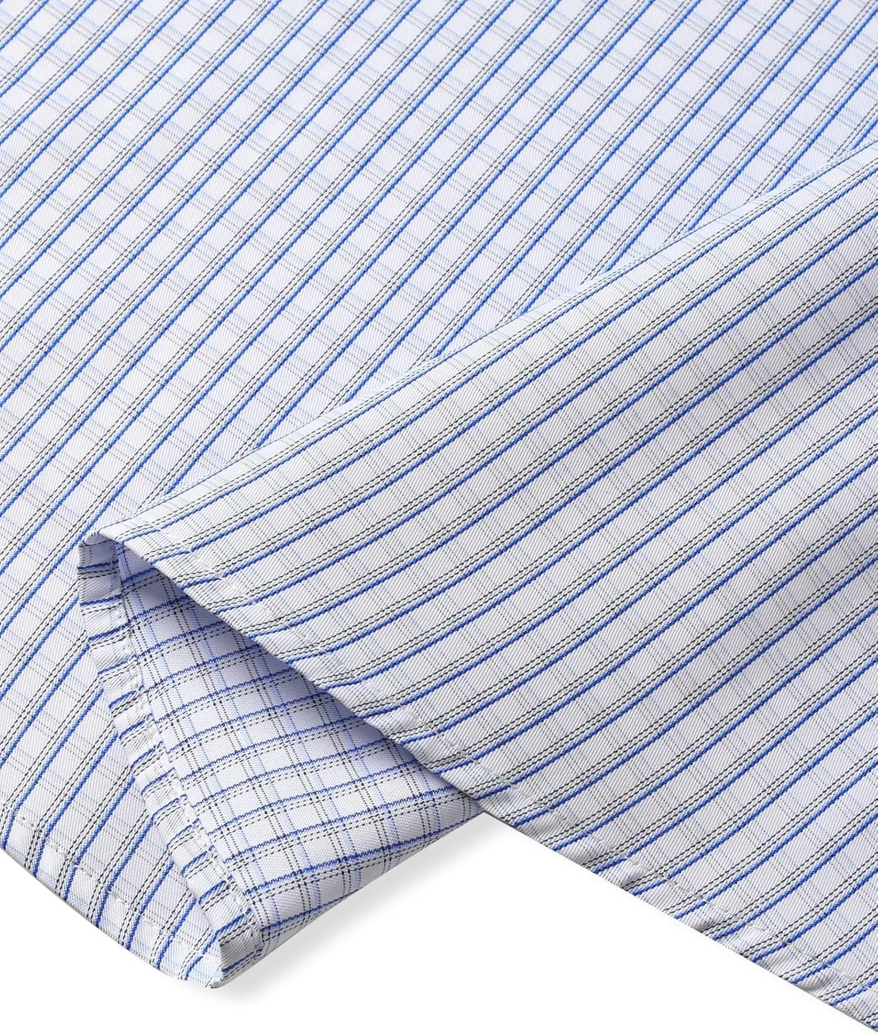 GIANEN Mens Grade 4 Wrinkle-Resistant Plaid Button-Down Cotton Long Sleeve Regular Fit Gingham Dress Shirts