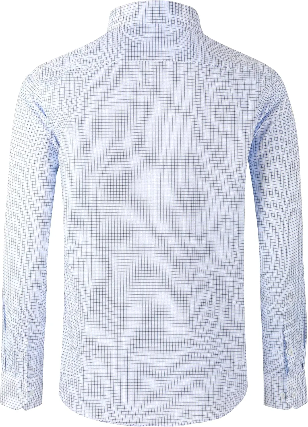 GIANEN Mens Grade 4 Wrinkle-Resistant Plaid Button-Down Cotton Long Sleeve Regular Fit Gingham Dress Shirts