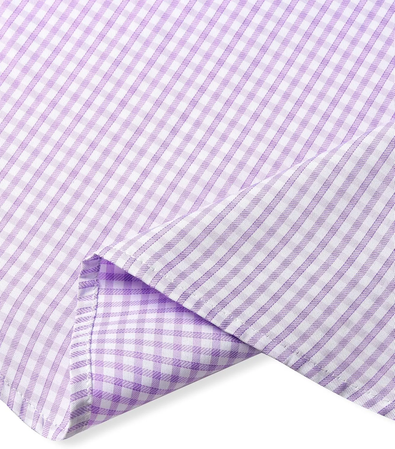 GIANEN Mens Grade 4 Wrinkle-Resistant Plaid Button-Down Cotton Long Sleeve Regular Fit Gingham Dress Shirts