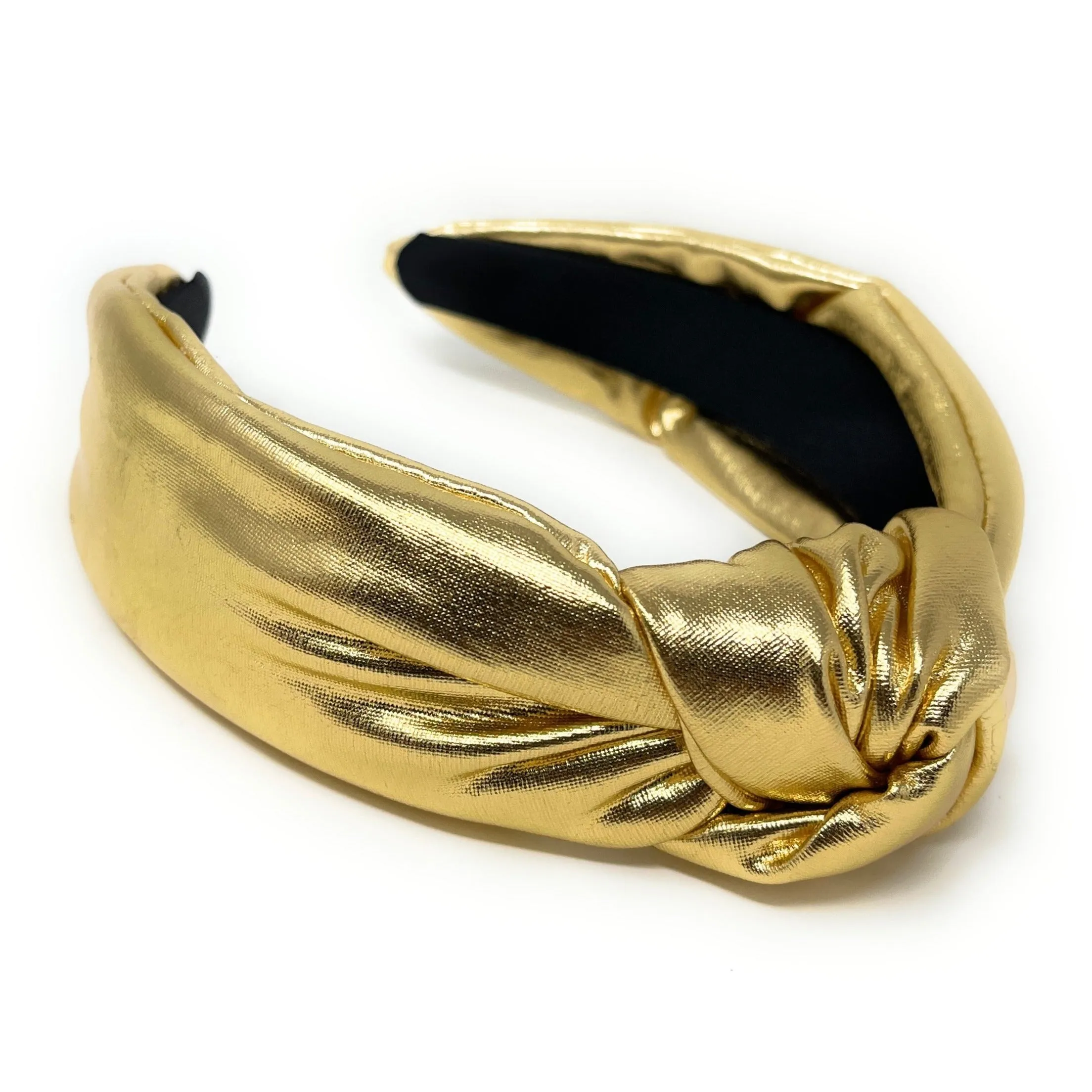Gold Metallic Knotted Headband