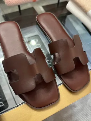 H Cutout Slide Sandal