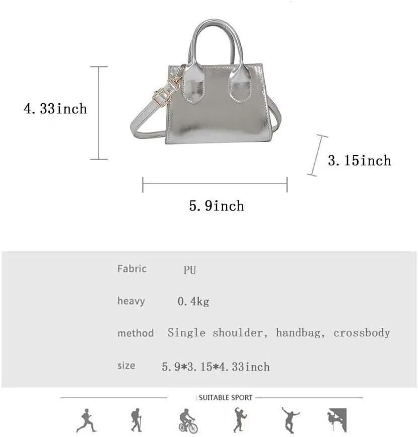 Handbag Women's Small Square Pearl Solid Color Shoulder & Crossbody Bag Tote Hobo Bags