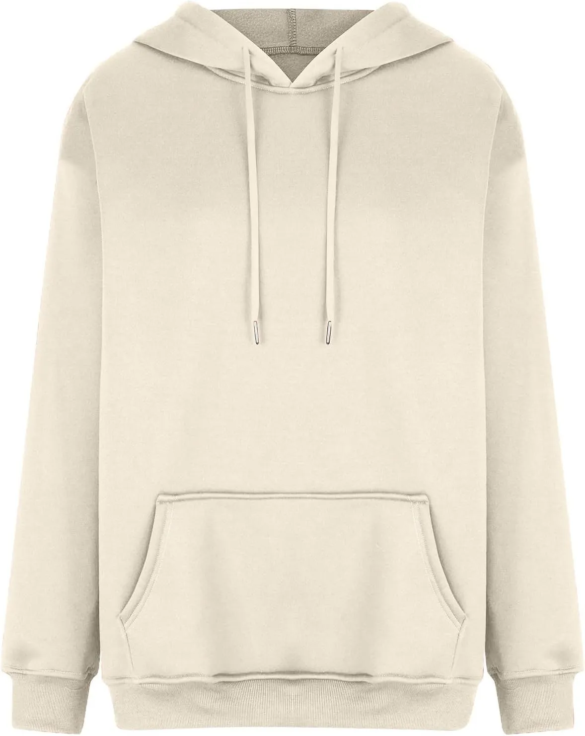 Hoodies for Women Fleece Lined Long Sleeve Hooded Sweatshirt Loose Fit Casual Hoodies Pullover with Pockets Fall Clothes