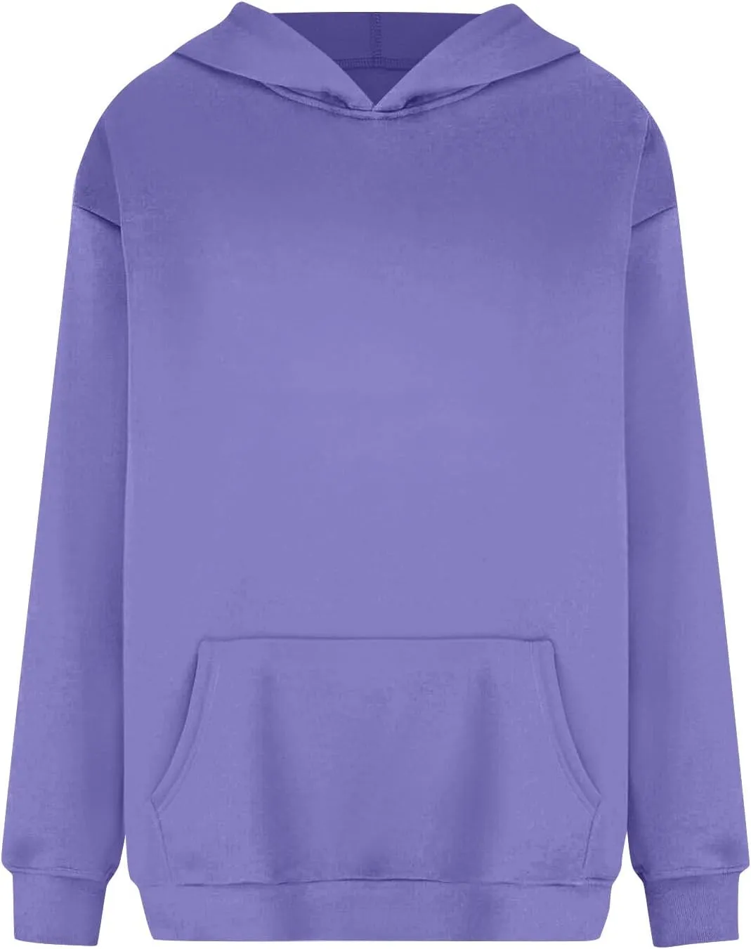 Hoodies for Women Fleece Lined Long Sleeve Hoodies Pullover Loose Fit Casual Hooded Sweatshirt with Pockets Fall Clothes