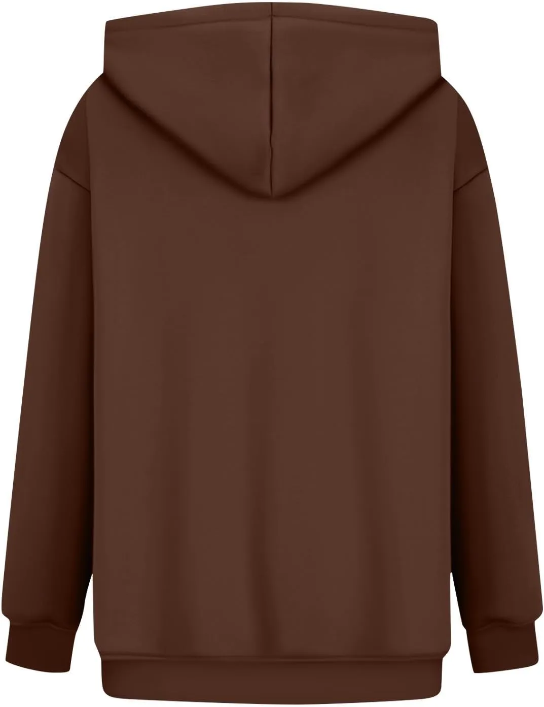 Hoodies for Women Fleece Lined Long Sleeve Hoodies Pullover Loose Fit Casual Hooded Sweatshirt with Pockets Fall Clothes