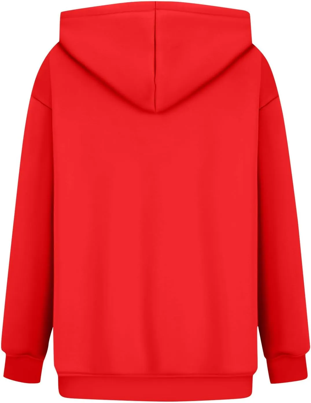 Hoodies for Women Fleece Lined Long Sleeve Hoodies Pullover Loose Fit Casual Hooded Sweatshirt with Pockets Fall Clothes