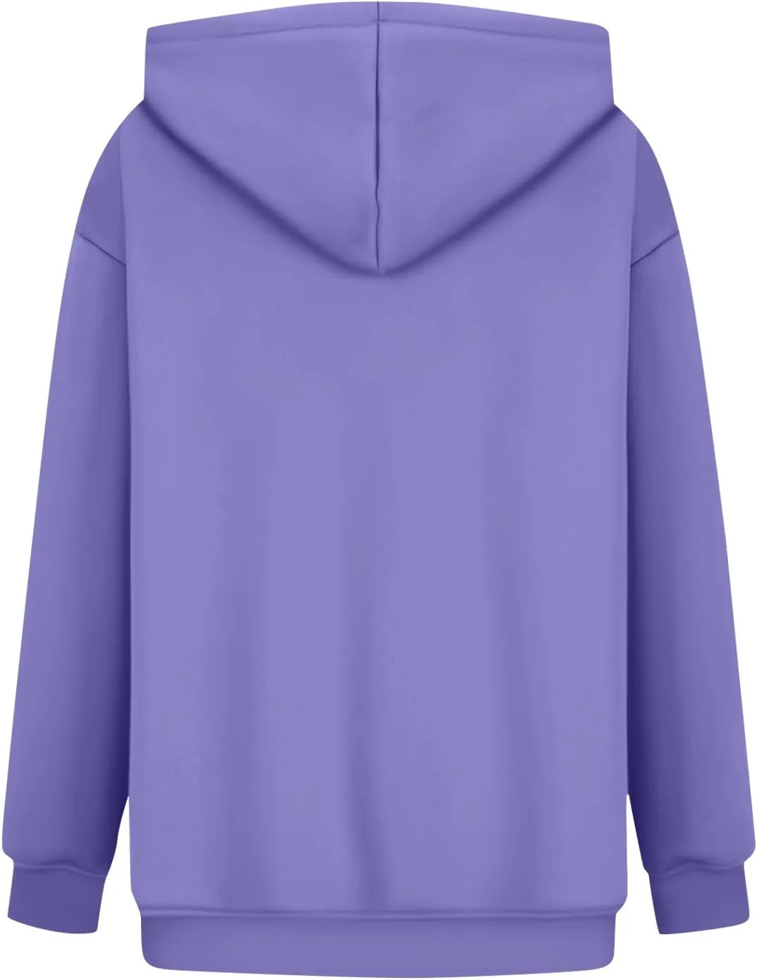 Hoodies for Women Fleece Lined Long Sleeve Hoodies Pullover Loose Fit Casual Hooded Sweatshirt with Pockets Fall Clothes