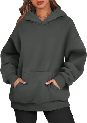 Hoodies for Women Fleece Sweatshirt with Pocket Casual Long Sleeve Oversized Sweatshirts Loose Hooded Sweatshirt