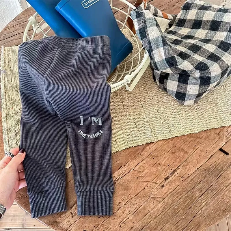 I'm Fine Stripe High Waist Leggings
