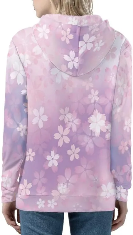 Irisjudy Womens Zip-up Hoodie with Kanga Pocket(XS-5XL),Cactus,Sunflowers,Butterfly Long Sleeve Sport Shirts Shell Jackets