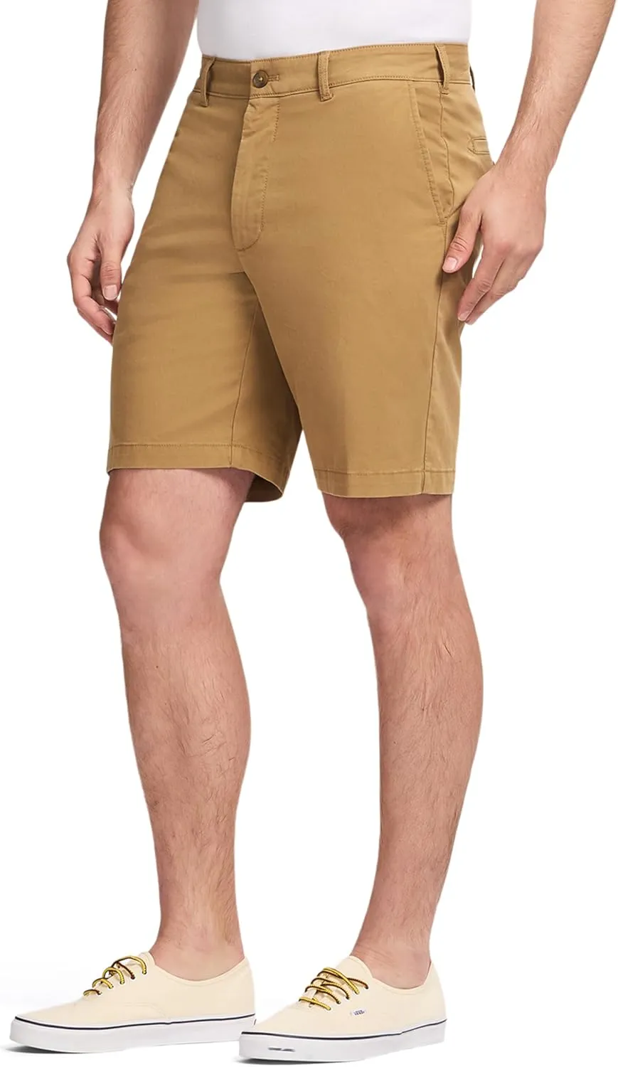 IZOD Men's Saltwater 9.5" Flat Front Chino Short