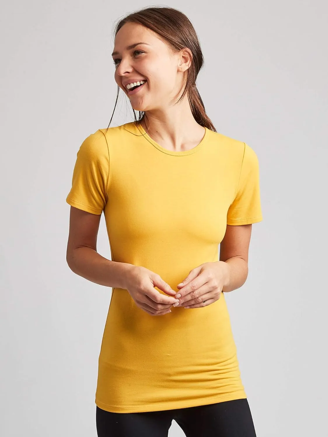 Kalon Women's 4-Pack Crewneck T-Shirt Base Layer