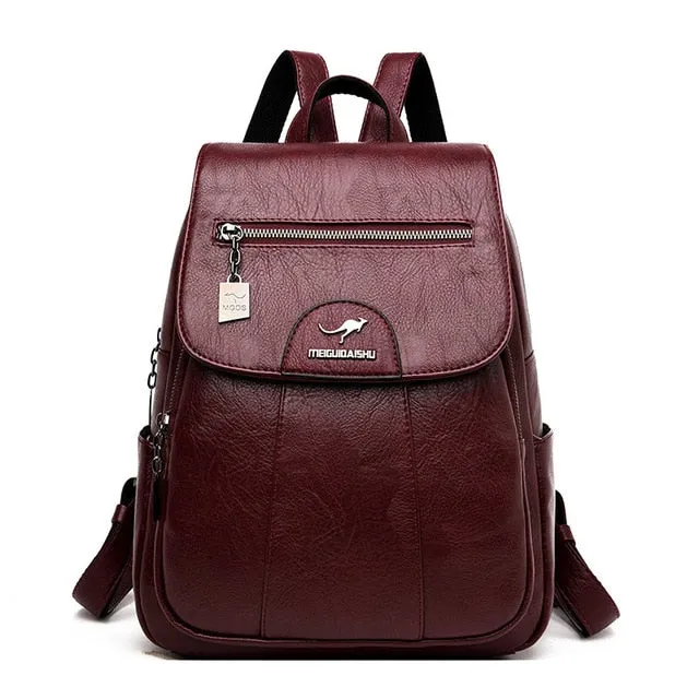 Leather Feel Backpack
