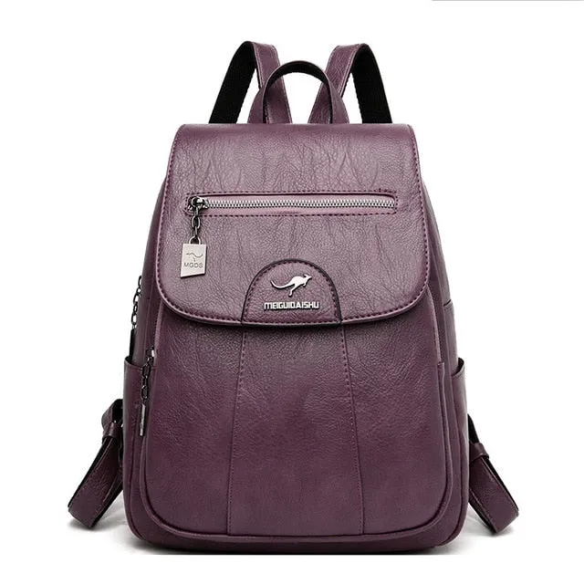 Leather Feel Backpack