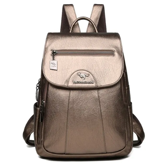 Leather Feel Backpack
