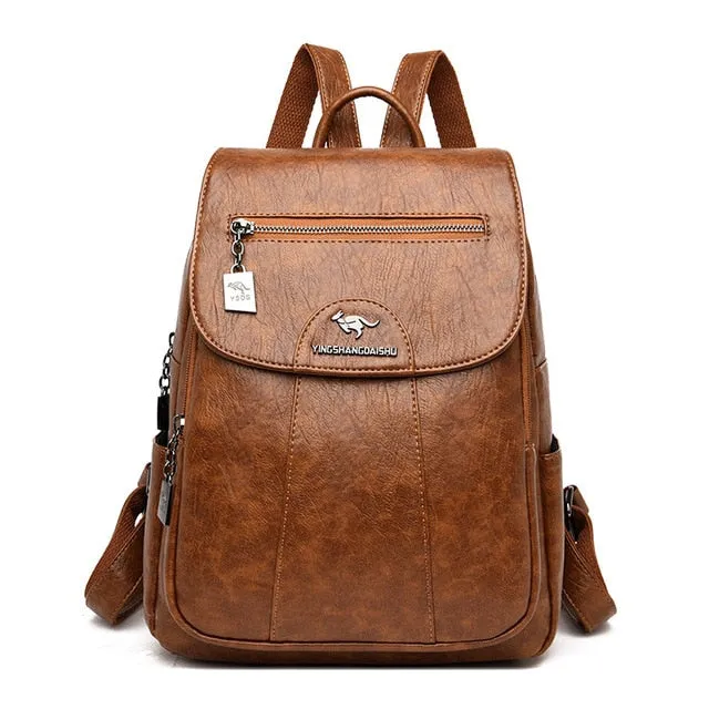 Leather Feel Backpack