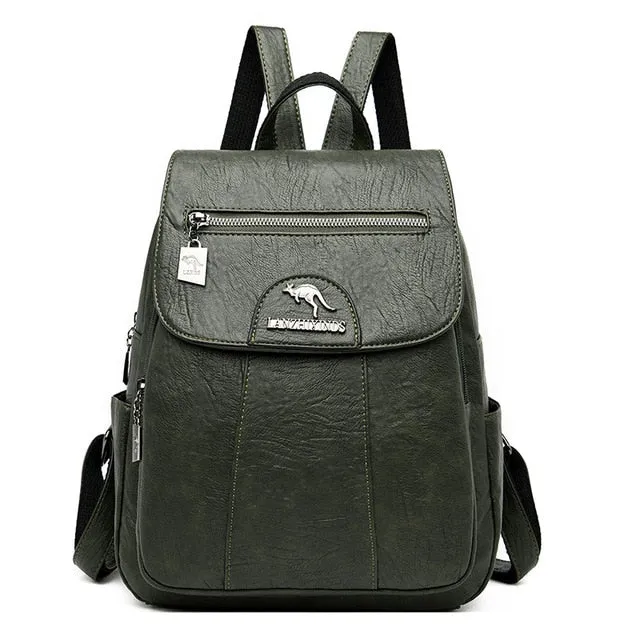 Leather Feel Backpack