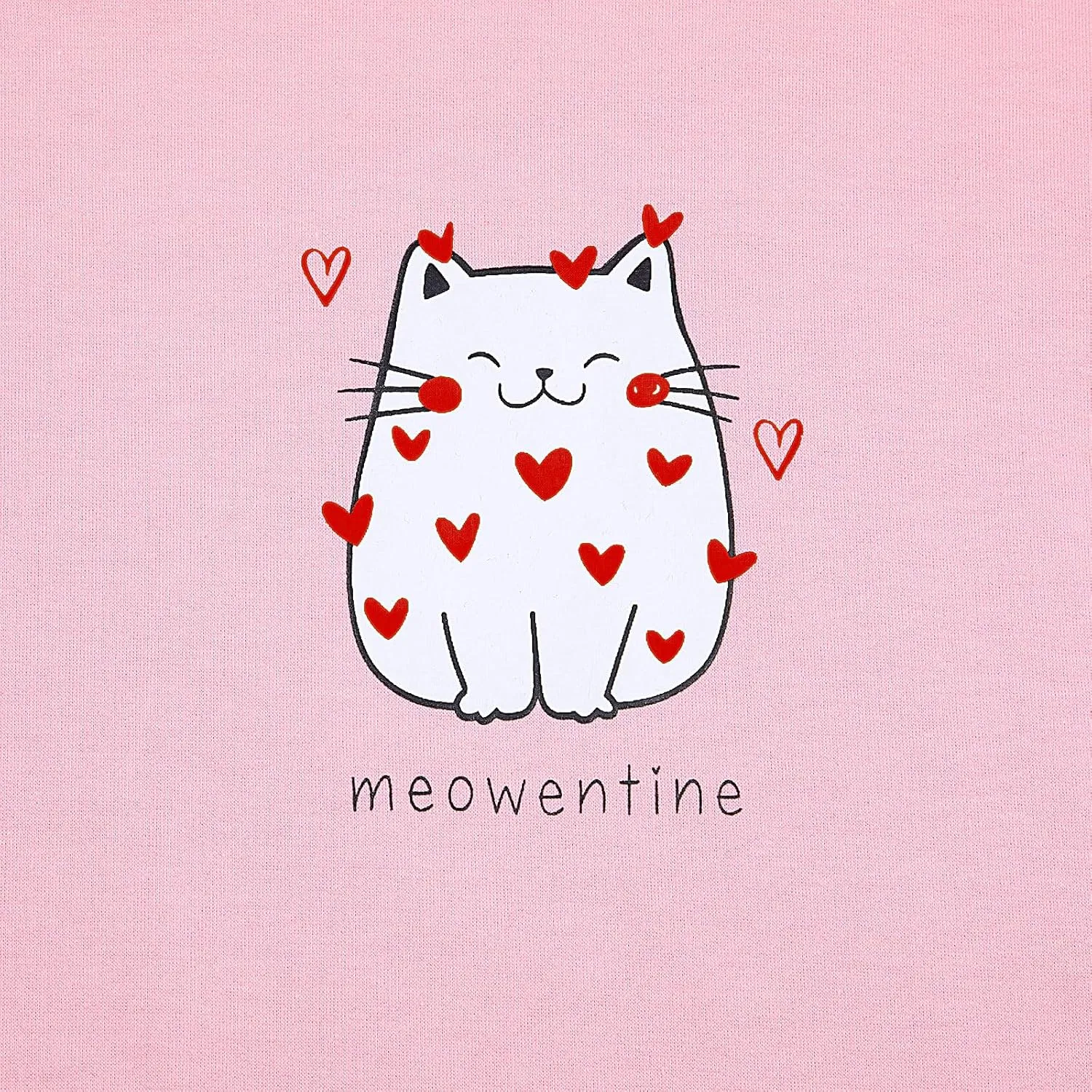 LOTUCY Meowentine Sweatshirt for Women Cute Valentine's Cat Lover Pullover Shirts Love Heart Graphic Casual Tops