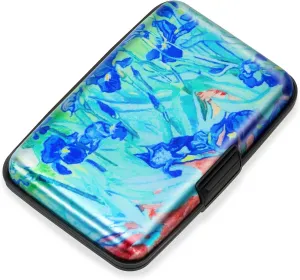 Mayski Credit Card Holder, RFID Blocking, Aluminum Alloy Hard Case, Small Mini Business Metal Wallet for Women Men, Lrises