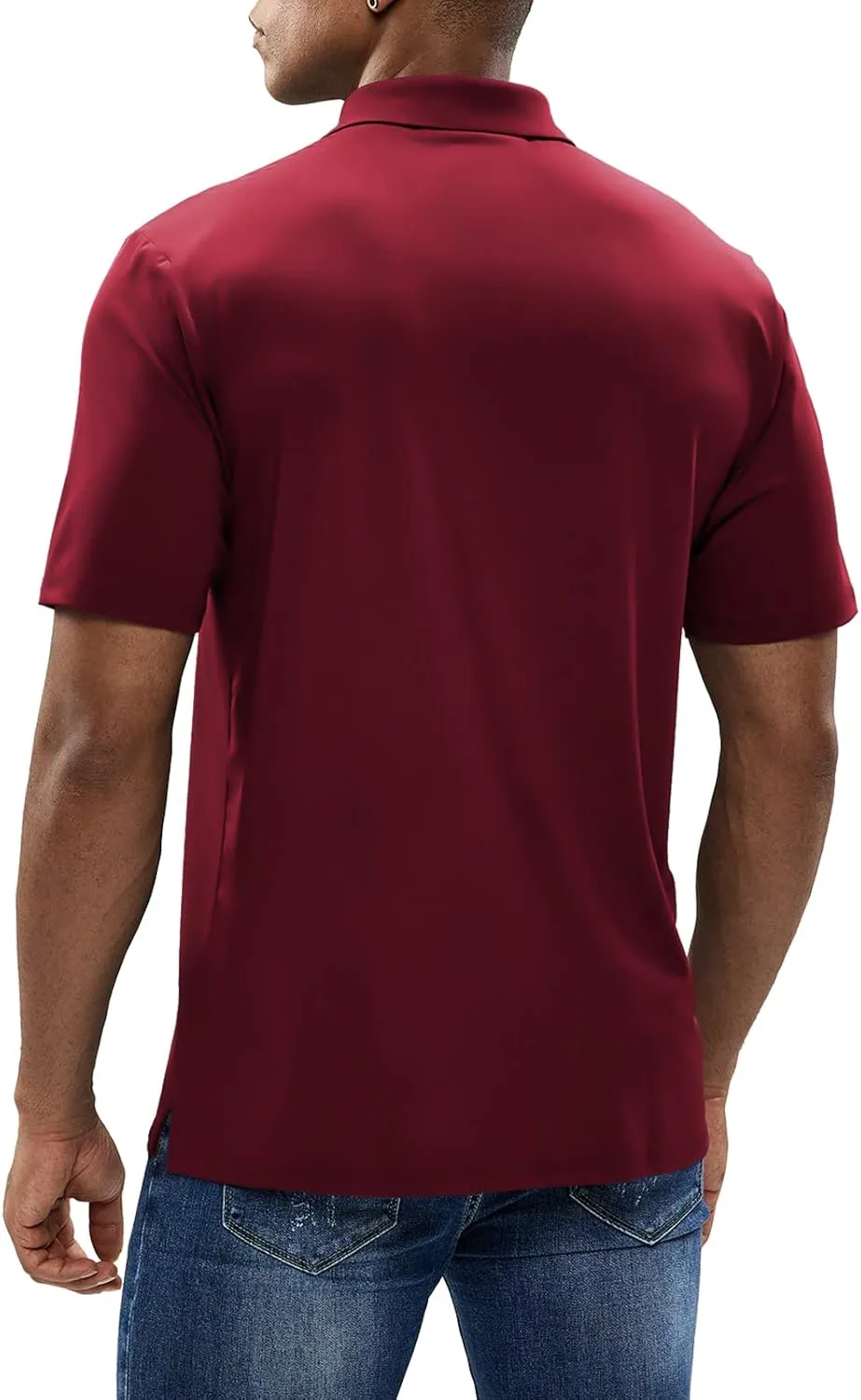 MIER Men's Golf Polo Shirt Short Sleeve Sun Protection Outdoor Sport Shirts Quick Dry